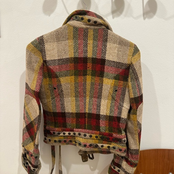 VERY RARE L.A.M.B. Donegal Plaid Moto Jacket - Picture 3 of 14